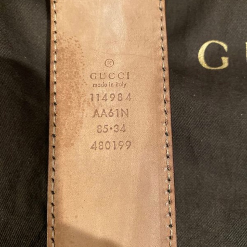 PALLADIUM GUCCI MENS BELT (used) - Picture 6 of 7